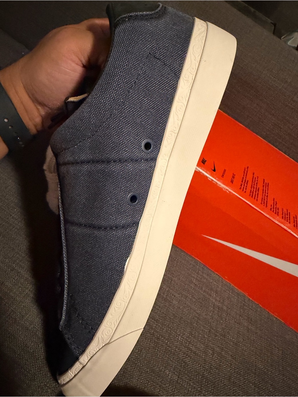 Size 10.5 - Devin Booker x Nike Blazer Low Detroit Tigers Pack - College Navy - Picture 5 of 9